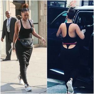 RARE Puma x Fenty Black Racerback Maxi Dress. Never released runway sample.